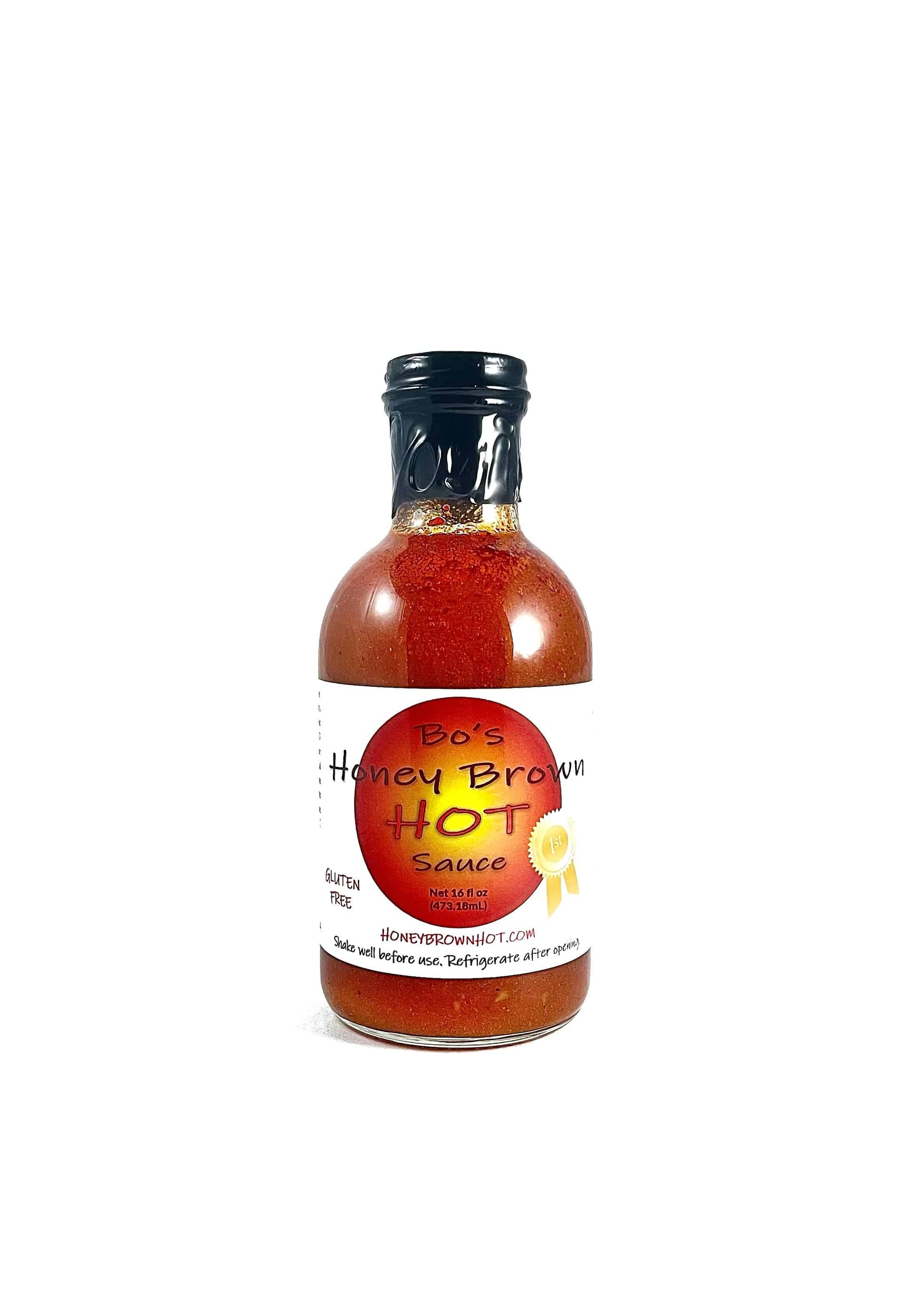 16 oz Bo's Honey Brown Hot Sauce